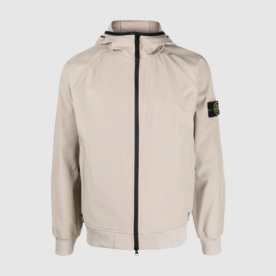 Veste Soft Shell Grey Dove Stone Island pour Homme