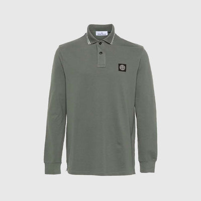 Polo-Stoneisland-MO77152SS18-kaki-front