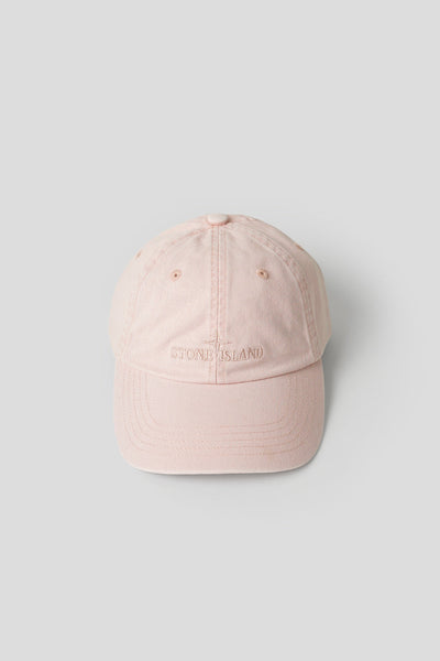CASQUETTE EN GABARDINE DE COTON GRATTÉ ROSE