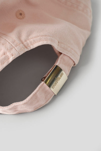 CASQUETTE EN GABARDINE DE COTON GRATTÉ ROSE