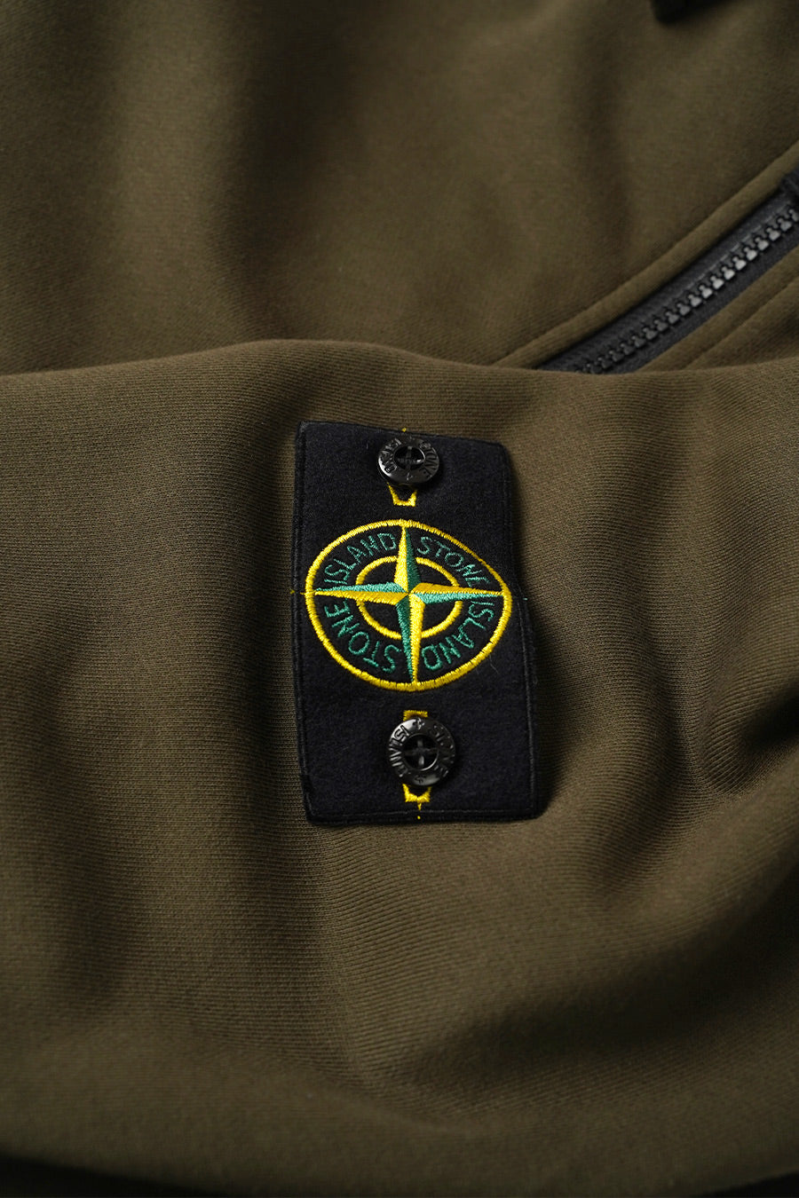 HOODIE ZIPPÉ VERT MILITAIRE