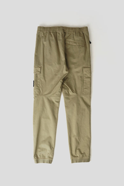 PANTALON CARGO ÉLASTIQUE KAKI CLAIR
