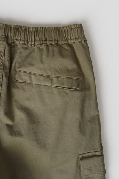 PANTALON CARGO ÉLASTIQUE KAKI CLAIR
