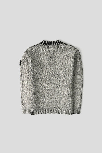PULL À COL ROND EN  COTON CHENILLE