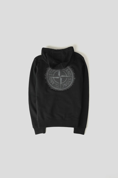 SWEAT-SHIRT À CAPUCHE BRODÉ NOIR