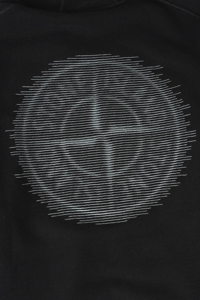 SWEAT-SHIRT À CAPUCHE BRODÉ NOIR