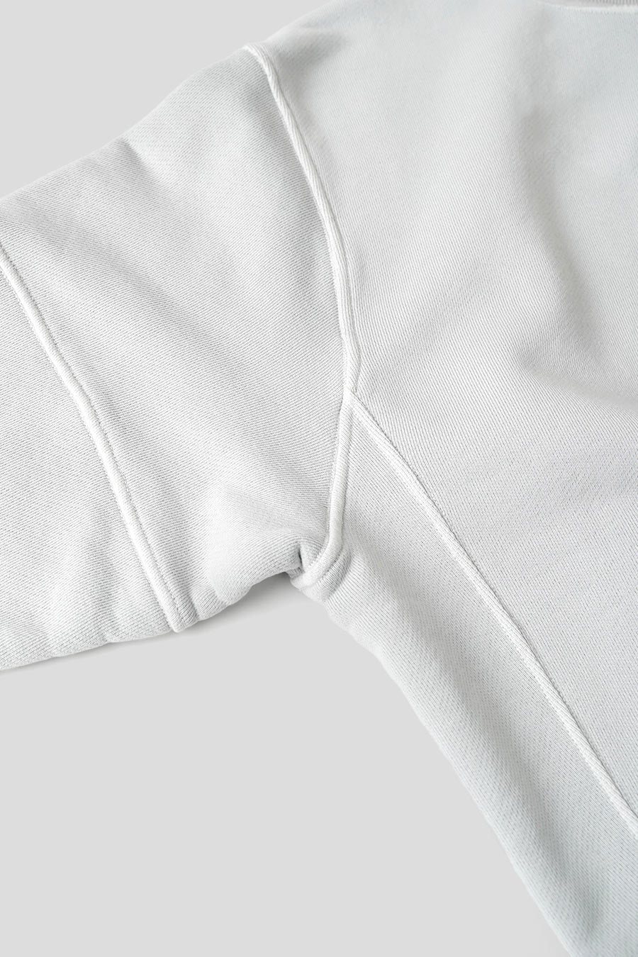 SWEAT-SHIRT EN COTON BIOLOGIQUE GRIS PERLE