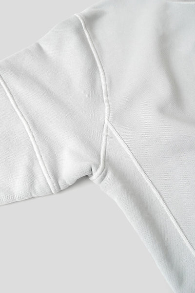 SWEAT-SHIRT EN COTON BIOLOGIQUE GRIS PERLE