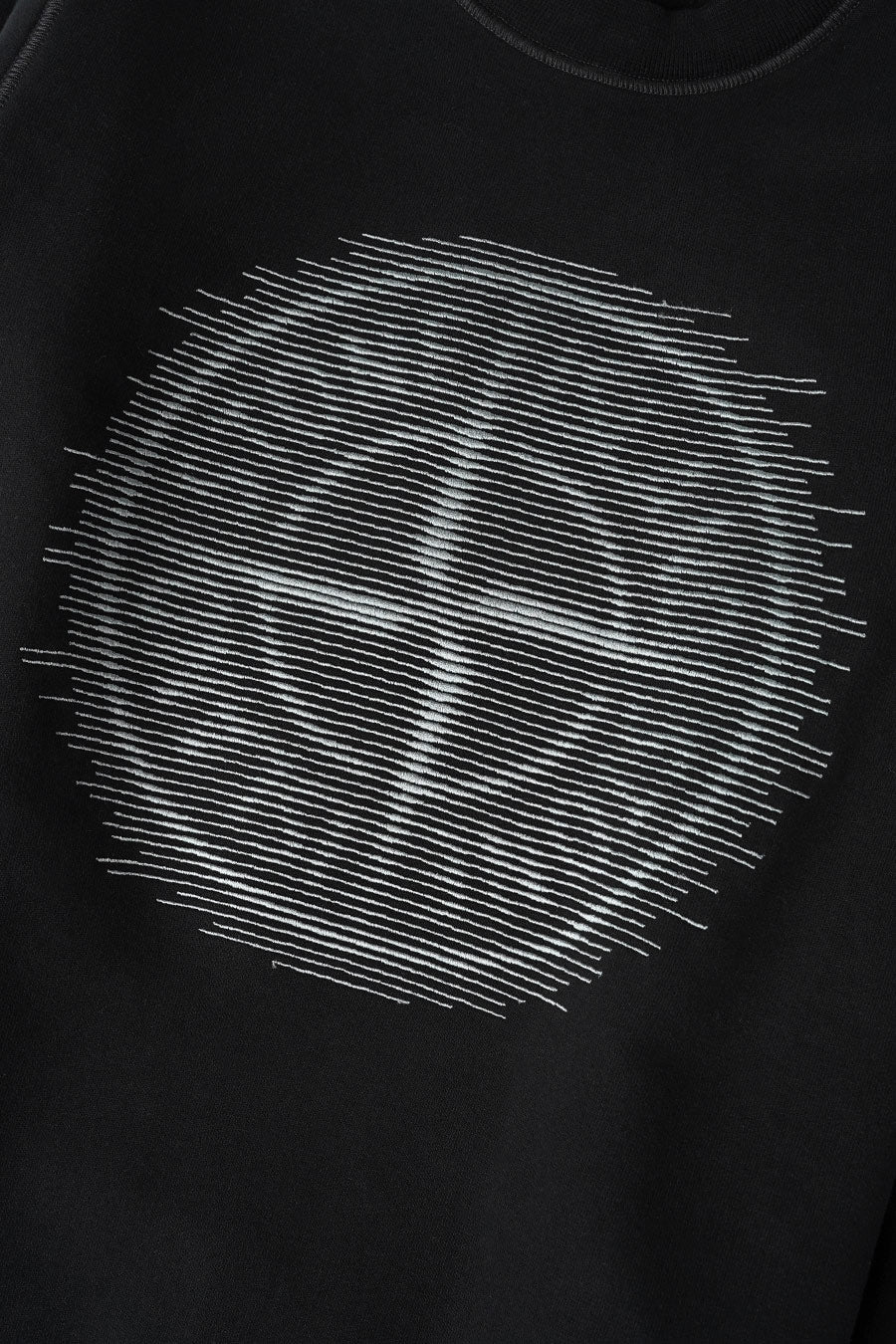 SWEAT-SHIRT "OPTICAL THREE" NOIR