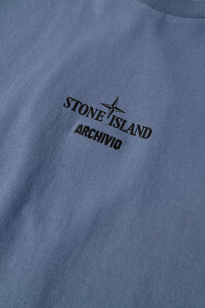 T-SHIRT ARCHIVIO BLEU DE PRUSSE