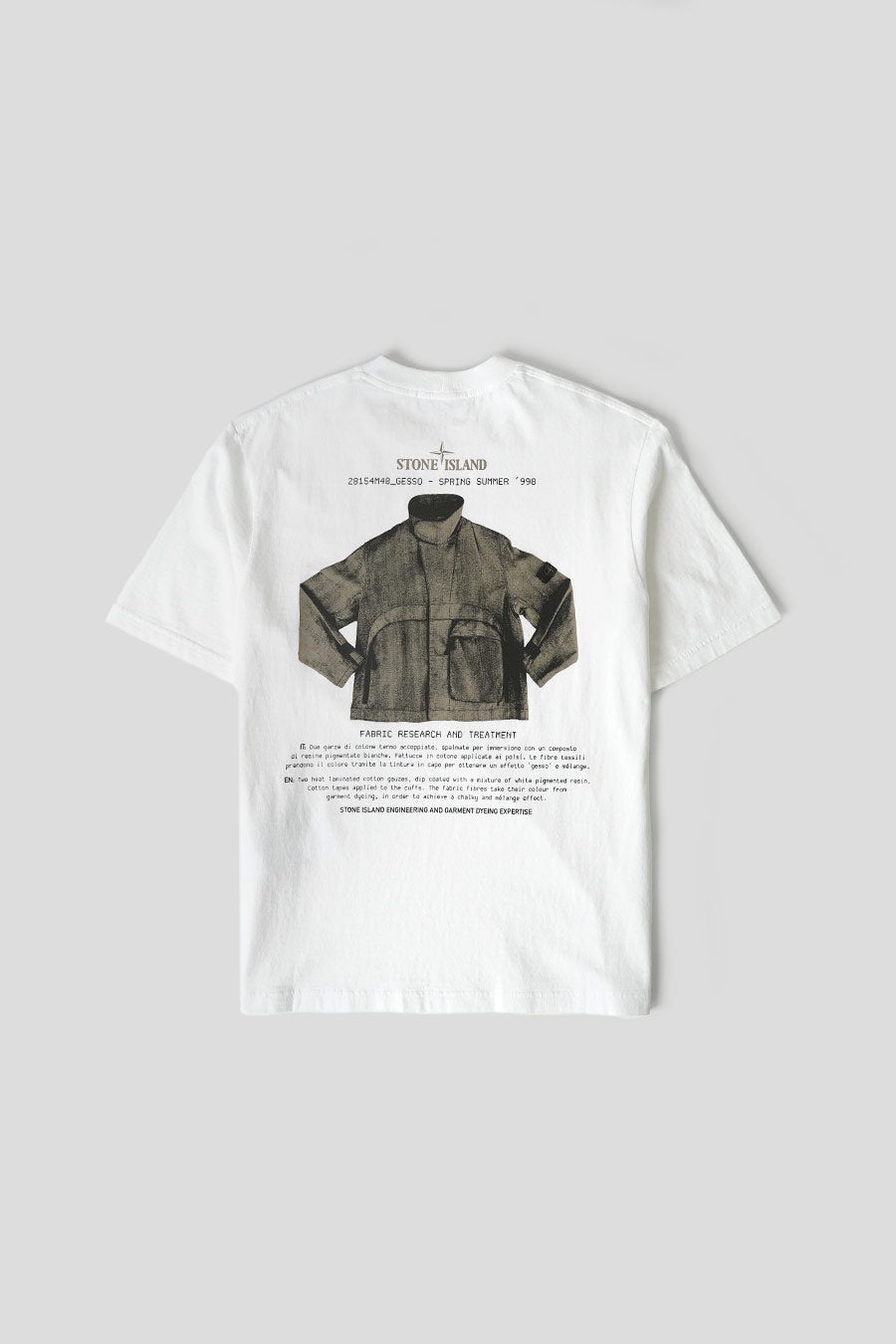T-SHIRT ARCHIVIO "GESSO" BLANC