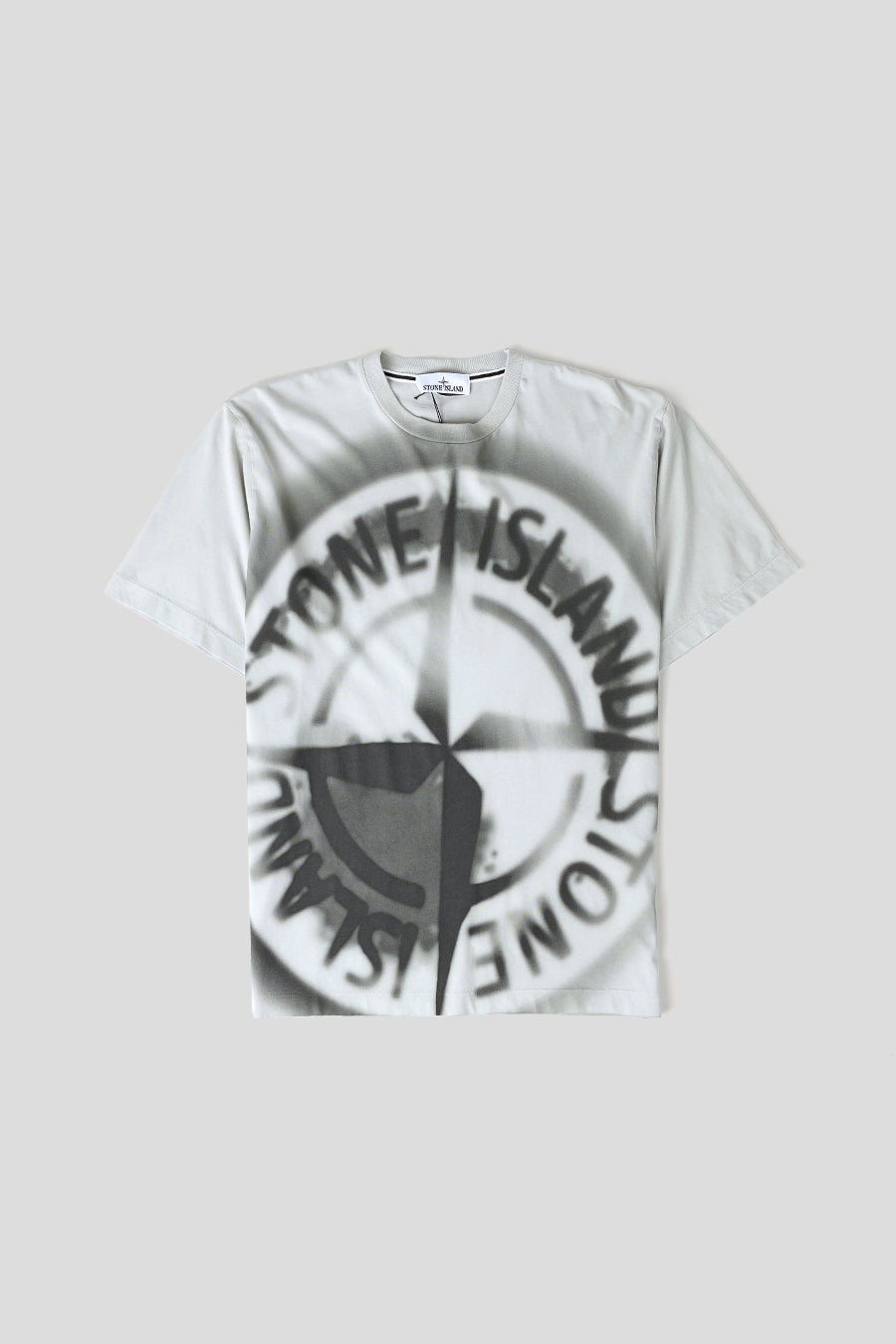 T-SHIRT GRADIENT COMPASS GRIS
