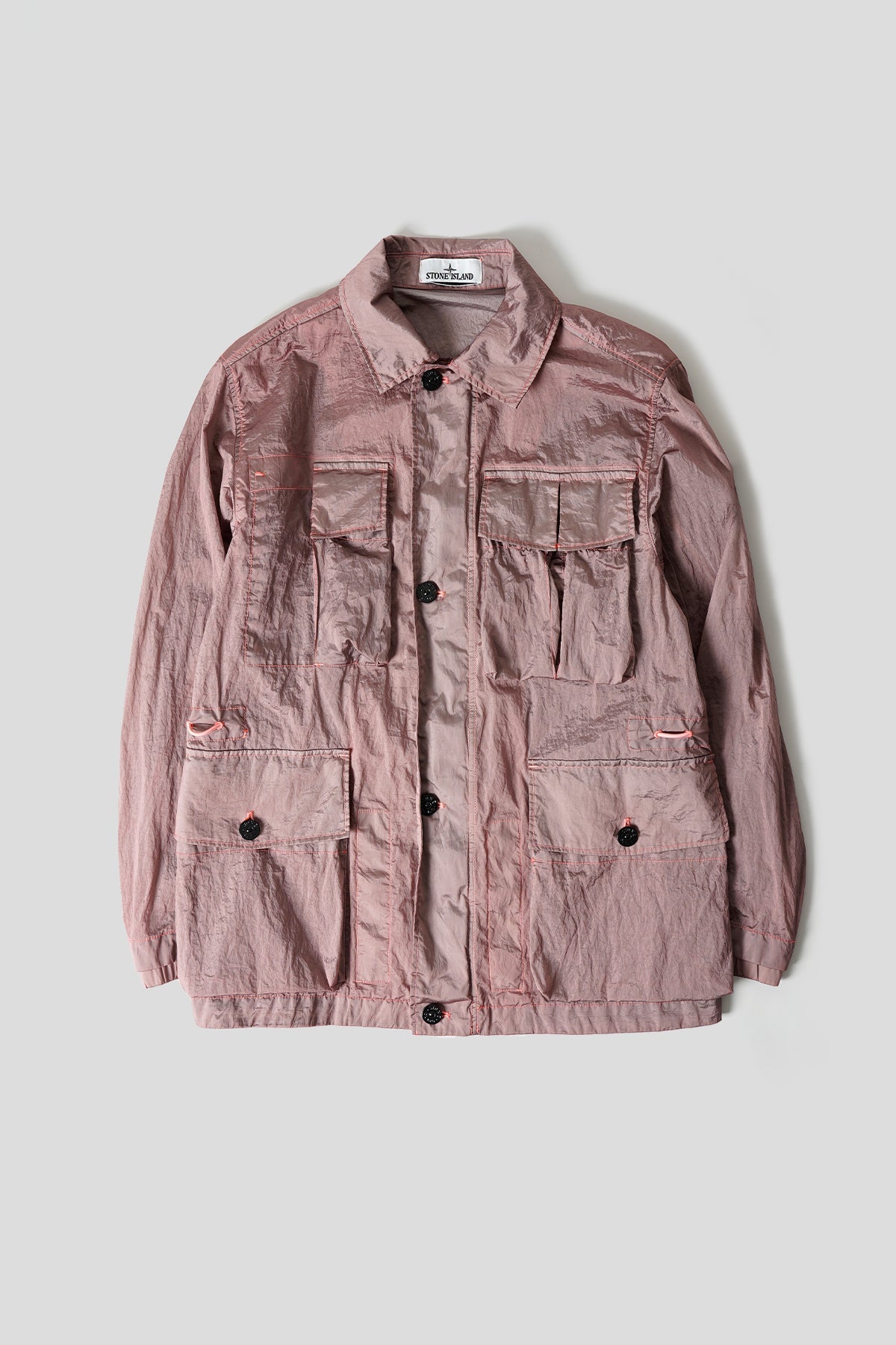VESTE WATRO-TC EN NYLON MÉTAL ROSE