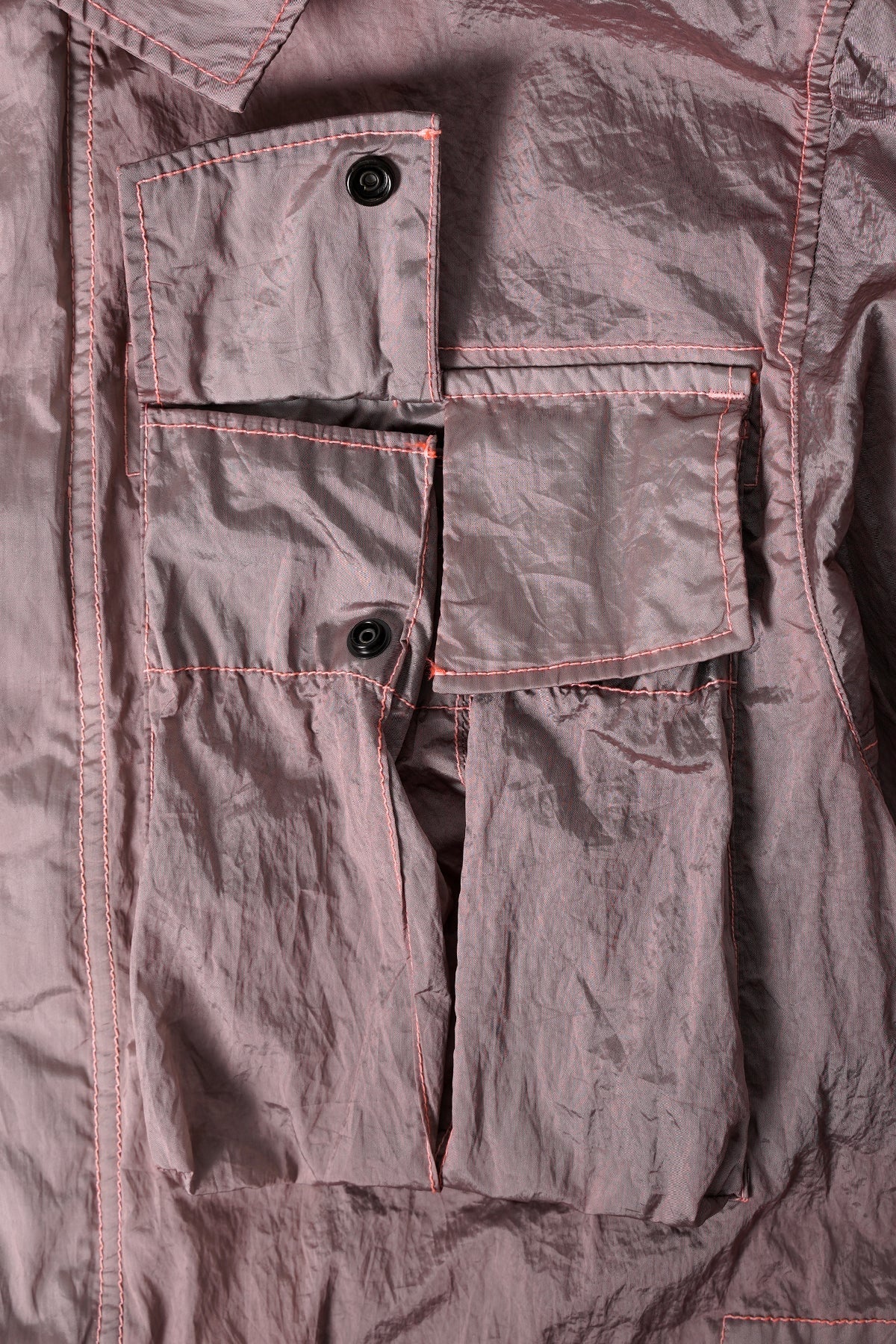VESTE WATRO-TC EN NYLON MÉTAL ROSE