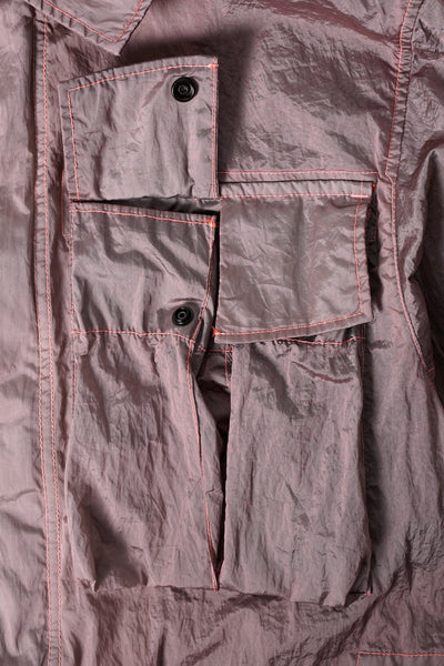 VESTE WATRO-TC EN NYLON MÉTAL ROSE