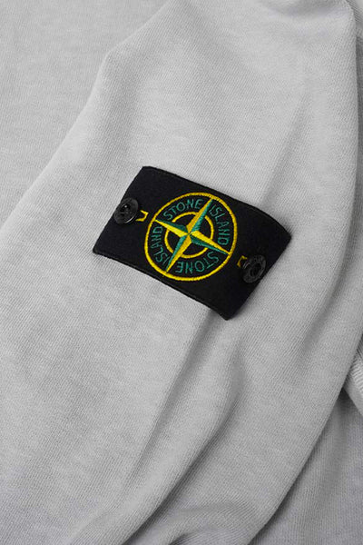 SWEAT-SHIRT "OLD" EFFECT GRIS PERLE
