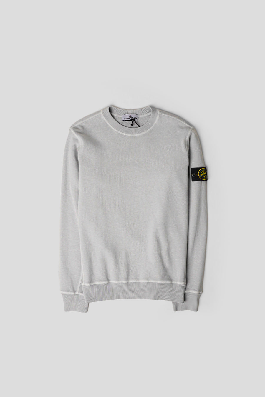 SWEAT-SHIRT "OLD" EFFECT GRIS PERLE