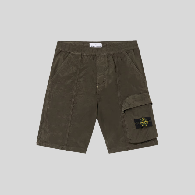 Short cargo en nylon avec taille elastique