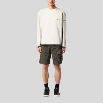 Short cargo en nylon avec taille elastique