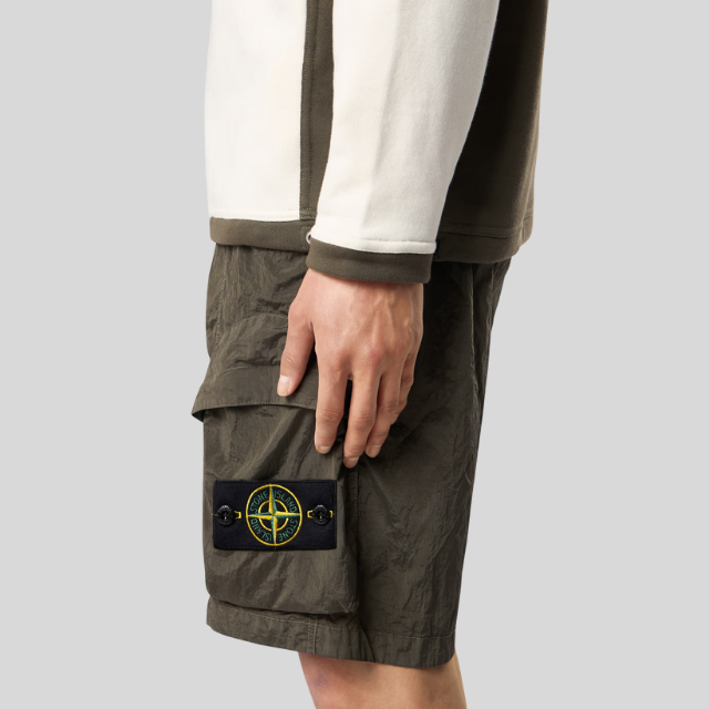 Short cargo en nylon avec taille elastique
