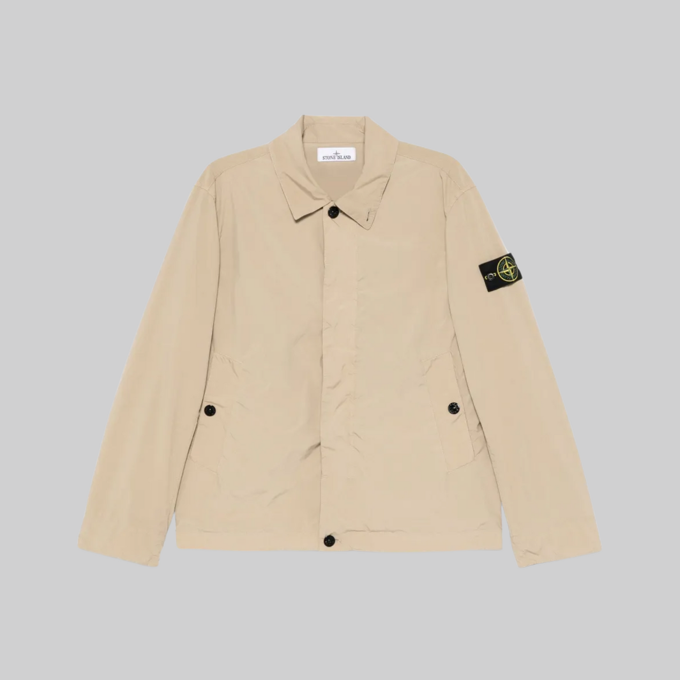 Veste Matelassée Beige à Patch Compass – K1S154100025S0042-Stone Island-1