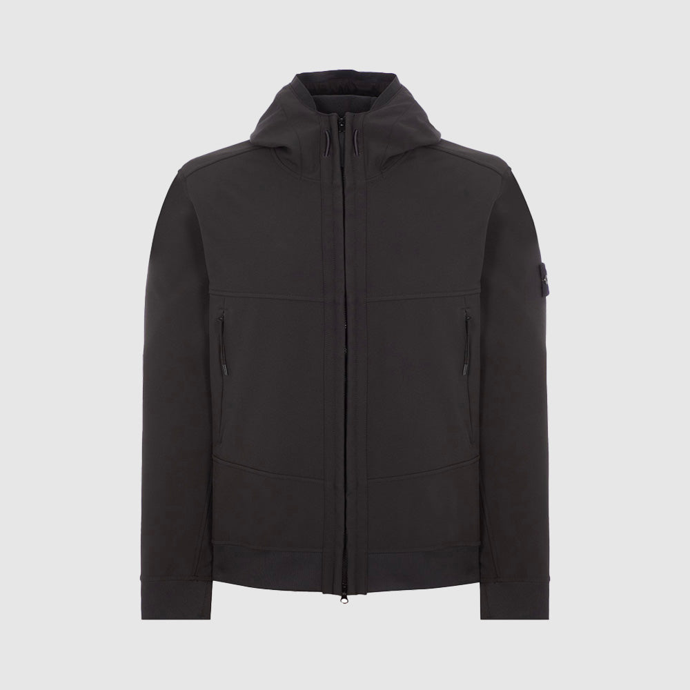 Veste Soft Shell-r avec patch compass-stone-island-8115Q0322-black-1