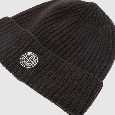 Bonnet en laine à patch logo