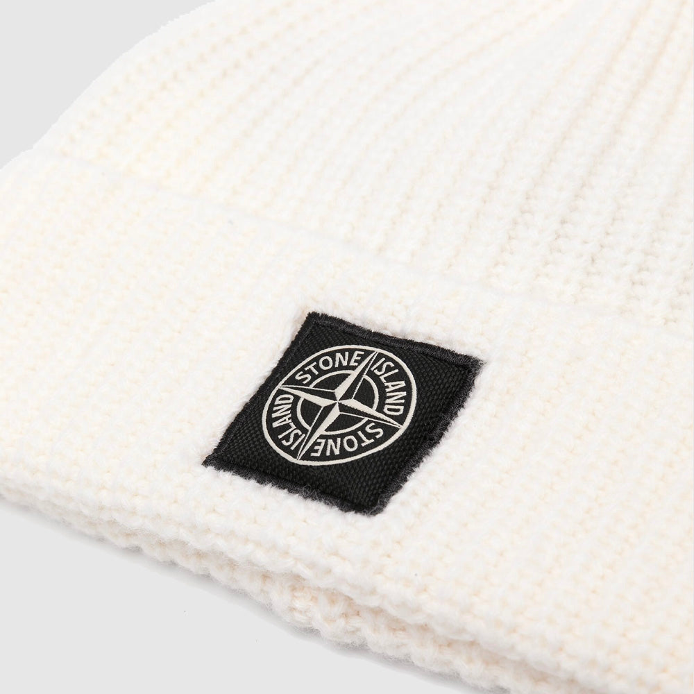 Bonnet en laine à patch logo