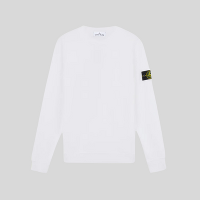 Sweatshirt Col Rond à Détails Côtelés