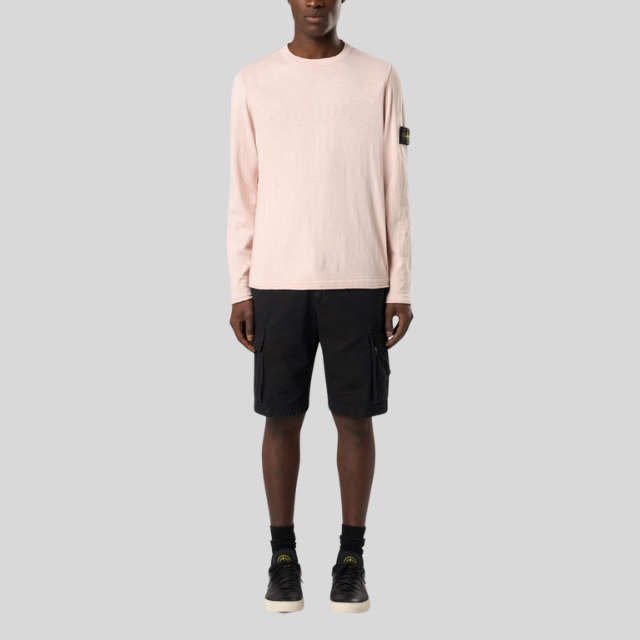 Sweatshirt col rond avec finitions en petits rouleaux