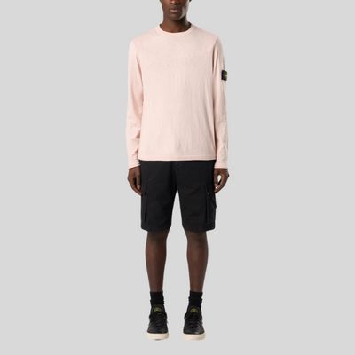 Sweatshirt col rond avec finitions en petits rouleaux
