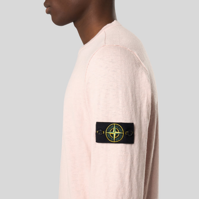 Sweatshirt col rond avec finitions en petits rouleaux
