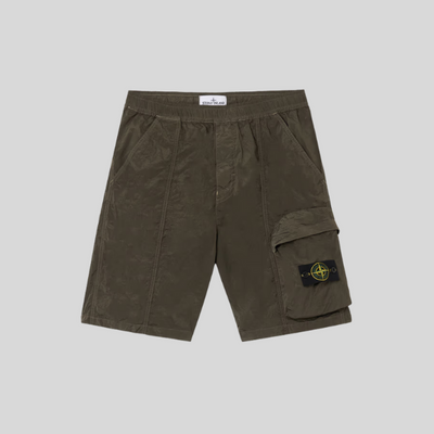 Short cargo en nylon avec taille elastique