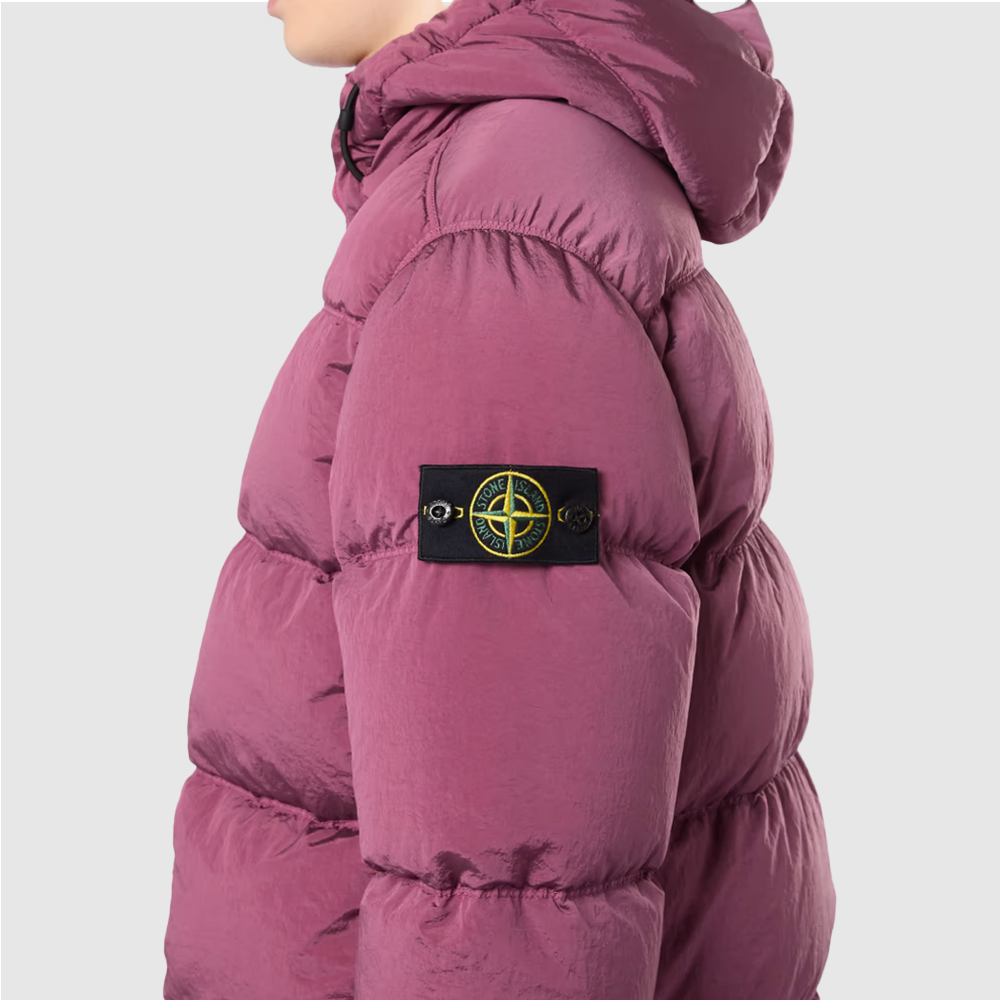 Doudoune à capuche avec traitement déperlant