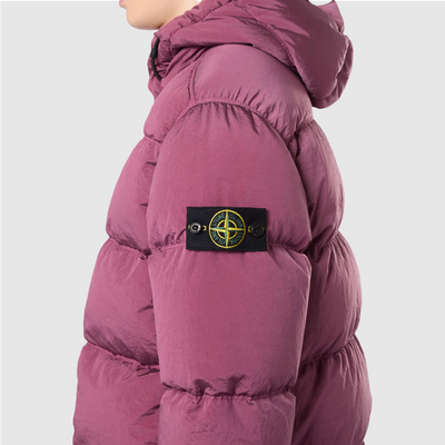 Doudoune à capuche avec traitement déperlant