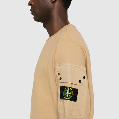 Sweatshirt cargo à empiècements