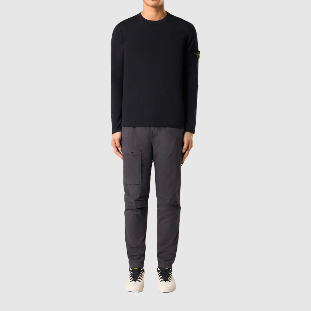 Sweatshirt col rond avec finitions en petits rouleaux