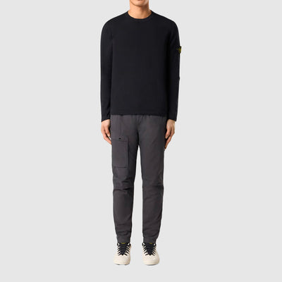 Sweatshirt col rond avec finitions en petits rouleaux