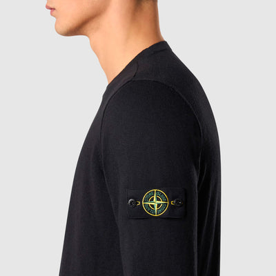 Sweatshirt col rond avec finitions en petits rouleaux