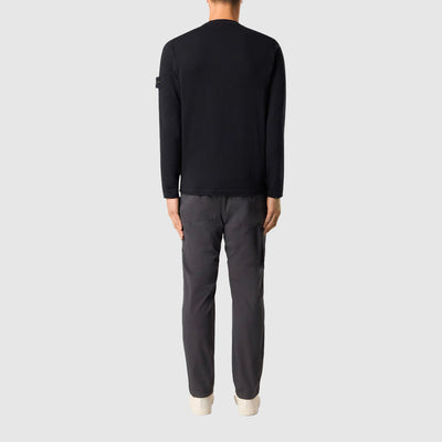 Sweatshirt col rond avec finitions en petits rouleaux
