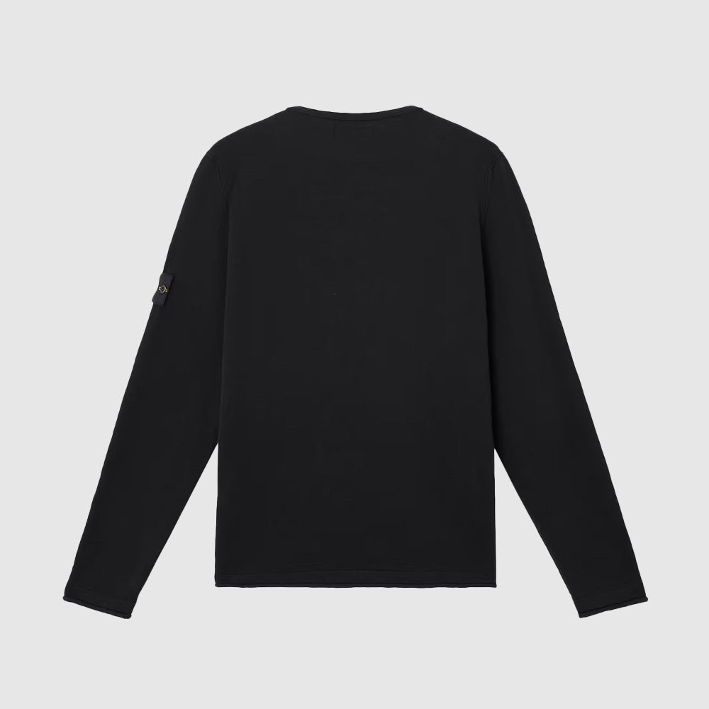 Sweatshirt col rond avec finitions en petits rouleaux