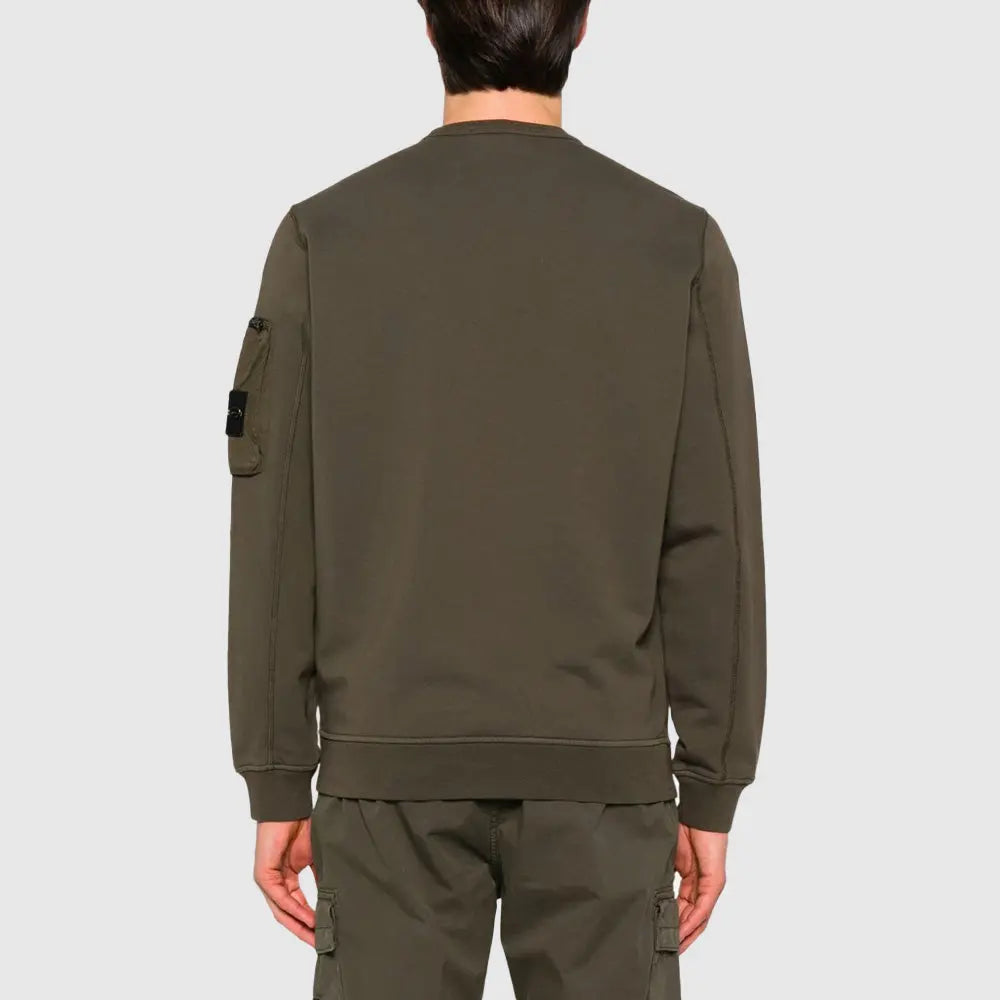 Sweatshirt à poche brodée