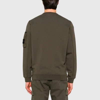 Sweatshirt à poche brodée