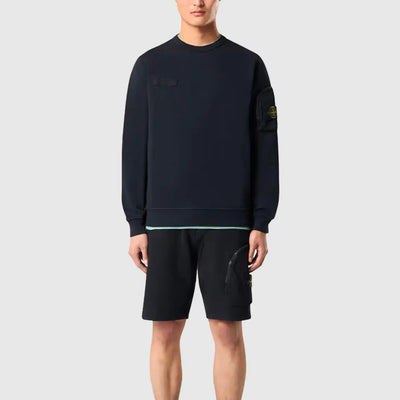 Sweatshirt à poche brodée