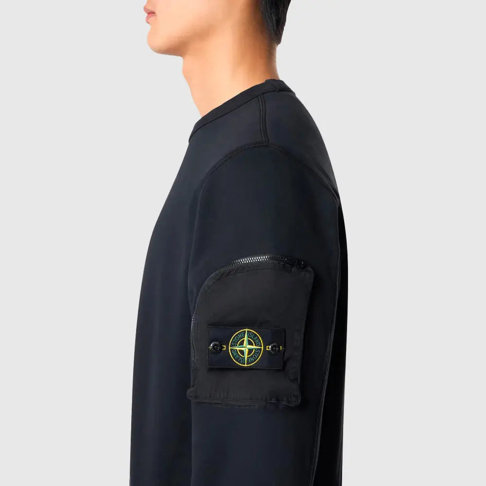 Sweatshirt à poche brodée