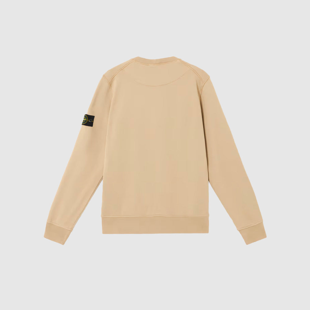 Sweatshirt Col Rond à Détails Côtelés