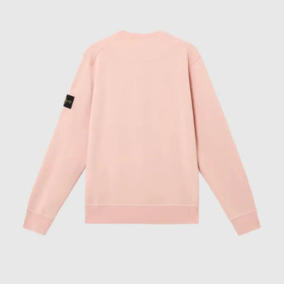 Sweatshirt Col Rond à Détails Côtelés