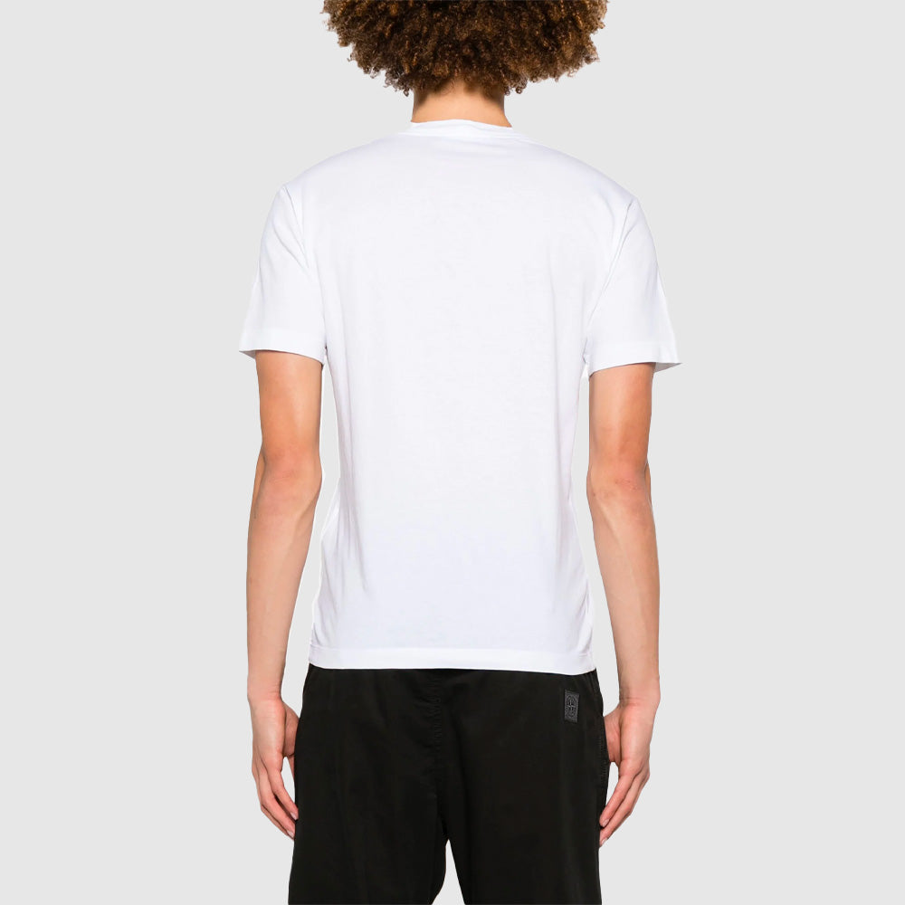 T-shirt en Coton à Imprimé Compass