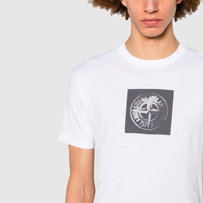 T-shirt en Coton à Imprimé Compass