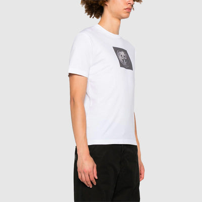 T-shirt en Coton à Imprimé Compass
